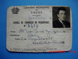 Soza Sosa Vagos Licença De Condução De Velocipedes 1955 - Aveiro