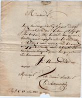 TB 2720 - 1820 - Lettre De Me HEBERT - LAROUSSELIERE Avoué MP 13 BAYEUX Pour Mr De RAMPAN Maire D' ECRAMMVILLE - 1801-1848: Voorlopers XIX