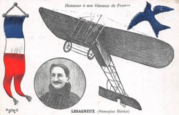 Thème : Aviation .    Legagneux   Honneur A Nos Oiseaux De France  (Voir Scan) - Aviateurs