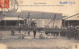 Thème : Aviation .    Legagneux    Biplan Sommer  Montage De Son Appareil  Lyon Départ Prix Des Passagers    (Voir Scan) - Piloten