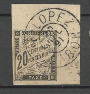 TAXE N° 8 CACHET CAP- LOPEZ - GABON TTB - Timbres-taxe