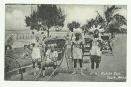 RICKSHA BOYS, SOUTH AFRICA 1922  - VIAGGIATA FP - Afrique Du Sud