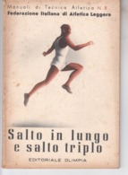 SALTO LUNGO SALTO TRIPLO Federazione  ITALIANA    Di  Atletica  1941 - Guerra 1939-45