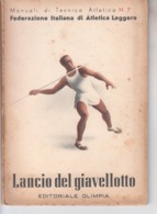 LANCIO DE  GIAVELLOTTO  Federazione  ITALIANA    Di  Atletica  1941 - Weltkrieg 1939-45