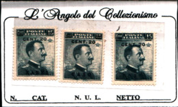 90858) EGEO-CARKI-CASO COO-Effigie Di Vittorio Emanuele III - Gennaio 1916-MLH* - Egée (Carchi)