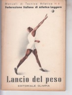 LANCIO DEL  PESO   Federazione  ITALIANA    Di  Atletica  1941 - War 1939-45