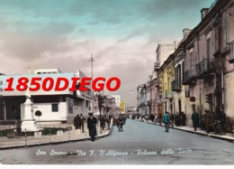 SAN SEVERO - VIA F. D' ALFONSO - PALAZZO DELLE POSTE F/GRANDE VIAGGIATA 1962 ANIMATA - San Severo