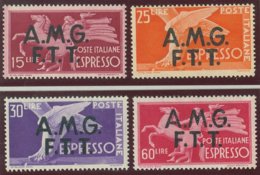 TRIESTE A.M.G.-F.T.T. SASS. ESP. 1 - 4  NUOVI - Express Mail