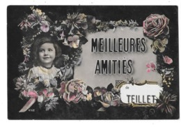 TEILLET (81) Carte Fantaisie Meilleures Amitiés - Other & Unclassified