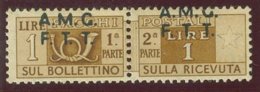 TRIESTE A.M.G.-F.T.T. SASS. P.P. 6if  VARIETA' NUOVO - Postal And Consigned Parcels