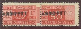 TRIESTE A.M.G.-F.T.T. SASS. P.P.  21ba  NUOVO - Postal And Consigned Parcels