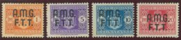 TRIESTE A.M.G.-F.T.T. SASS. S.T.  1 - 4 NUOVI - Postage Due