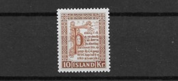 1953 MNH Iceland, Island, Mi 291 - Ungebraucht