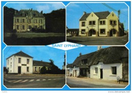 Carte Postale 44. Saint-Lyphard  Chateau Kervy La Poste La Mairie Maison De Chaume 4L Renault - Saint-Lyphard