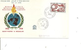 Saint-Pierre Et Miquelon - Droits De L'homme ( FDC De 1958 à Voir) - Covers & Documents