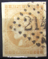 FRANCE                    N° 43 Aa                      OBLITERE - 1870 Bordeaux Printing