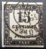 FRANCE                    TAXE 3                     OBLITERE - 1859-1959 Oblitérés