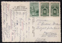 MONACO  /1948 CARTE POSTALE POUR LA SUISSE (ref LE3795) - Lettres & Documents