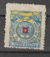 PORTUGAL - SOCIEDADE DE GEOGRAFIA DE LISBOA 9 - NOVO COM CHARNEIRA - Unused Stamps