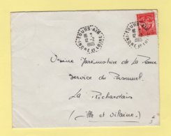 Tours Air - Indre Et Loire - 12-2-1965 - Timbre FM - Timbres De Franchise Militaire