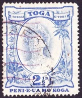 TONGA 1934 2.5d Bright Ultramarine SG59a Used - Tonga (...-1970)