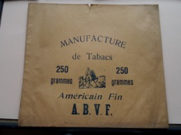 A.B.V.F. Américain Fin - Manufacture De Tabacs / 250 Grammes ( Sachet / Zakje ) > ( Zie / Voir / See Photo ) ! - Tabakszakken