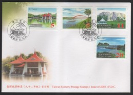 2003 - R.O. CHINA(Taiwan) - FDC -Taiwan Scenery Postage Stamps - Covers & Documents