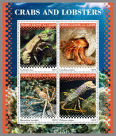 SIERRA LEONE 2019 MNH Crabs Lobsters Krabben Hummer Crabes Homards M/S - IMPERFORATED - DH1945 - Schalentiere