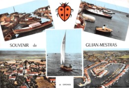 Souvenir De GUJAN-MESTRAS - Vues Multiples - Bateaux - Voilier - Coccinelle - Bassin D'Arcachon - Gujan-Mestras