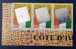 COTE D'IVOIRE IVORY COAST 1999 - 3 X - PHILEXAFRIQUE FIRST FRENCH STAMP TIMBRE FRANCAIS HOLOGRAM - MNH - Hologrammes