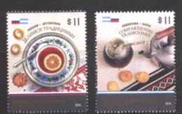FF23-ARGENTINA ARGENTINE 2016 RUSSIA JOINT ISSUE DIPLOMATIC RELATIONS,FOODS ,TEA,MATE,NEUF,MNH - Ungebraucht