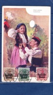 POSTCARD-POLAND-1915-THE-GERMAN-OCCUPATION-SEE-SCAN - Used Stamps