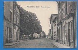 86 - LA VILLEDIEU-DU-CLAIN - ROUTE DE GENÇAY -  COMMERCES - BOULANGERIE - ATTELAGE - 1925 - La Villedieu Du Clain