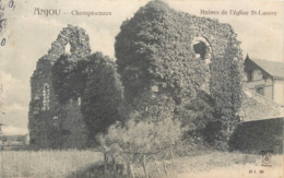 Delcampe - CPA 49 Maine Et Loire Champtoceaux Ruines De L'Eglise St Saint Lazare - Champtoceaux