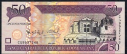 DOMINICAN REPUBLIC P176A  50 PESOS 2008 #CG New Variety PRINTER  Oberthur Technologies UNC. - Dominicaanse Republiek