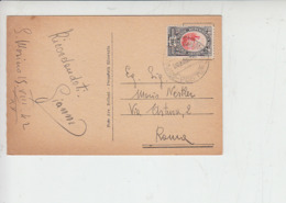 SAN MARINO 1942 - Cartolina Per Roma - Sassone 146 - Veduta - Brieven En Documenten