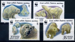 RUSSIE 1987 YVERT N°5391-94 OURS POLAIRE LUXE ** - Antarctic Wildlife