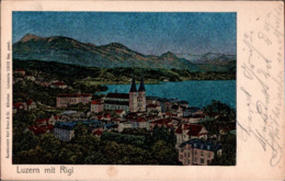 ! 1905 Alte Ansichtskarte Luzern Mit Rigi, Schweiz, Lunakarte Nr. 13002 - Lucerne