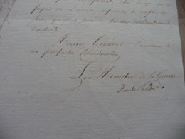 LAS Autographe Maréchal Clarke Duc De Feltre Ministre Guerre Paris EMPIRE 28/01/1813 Officier Mauvaise Conduite - Dokumente