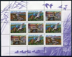 RUSSIA 1992 Wild Ducks I Sheetlet MNH / **  Michel 254-56 Kb - Blocks & Sheetlets & Panes