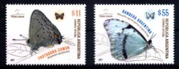 DD38-ARGENTINA 2017 FAUNA,INSECTS SCHEMETTERLINGEN BUTTERFLIES MERCOSUR YV 3165-6 MNH - Neufs