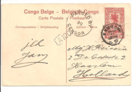 Entier 10Ct Rood No31 Basoko. Kambove>Haarlem Holland. PASSED BY/CENSOR 99 - Stamped Stationery