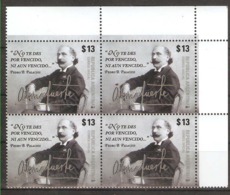 AA36-ARGENTINA 2017 ALMAFUERTE WRITER LITERATURE ECRIVAN BLOC OF 4 MNH - Unused Stamps