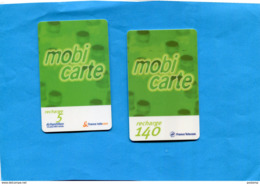 2-MOBI CARTE 5 Unités"" échantillon"" +140 Uni En Recharge - Autres & Non Classés