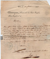 TB 2730 - 1827 - Lettre De Me DESNOYERS Avoué MP 13 CAEN Pour Mr De RAMPAN Maire D' ECRAMMVILLE à BAYEUX - 1801-1848: Précurseurs XIX