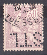 Mouchon N° 128 Perforé "STL" - Soula De Trincault - La Tour Et Cie - Used Stamps