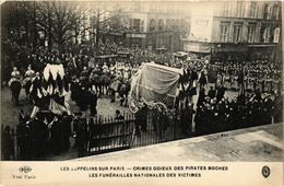 CPA LES ZEPPELINS SUR PARIS Les Funerailles Nationales Des Victimes (199810) - Funérailles