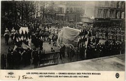 CPA LES ZEPPELINS SUR PARIS Les Funerailles Nationales Des Victimes (199913) - Funérailles