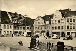 WURZEN, Blick Auf Den Platz Des DSF, Auto (1950s) Foto-AK - Wurzen