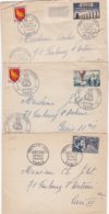 Lot De 5 Enveloppes  Illustrées 2 Scans (Recto Et Verso) - Briefe U. Dokumente